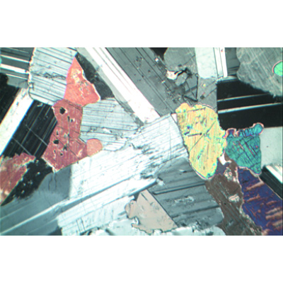 Lames minces de roches, petite sêrie I, 1012495, Lames microscopiques Anglais