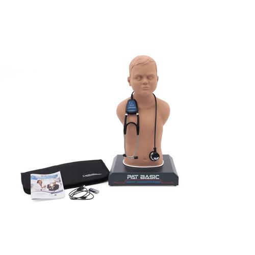 PAT Basic® - Mannequin d'auscultation pédiatrique à prix abordable, peau claire, 1020098, Auscultation