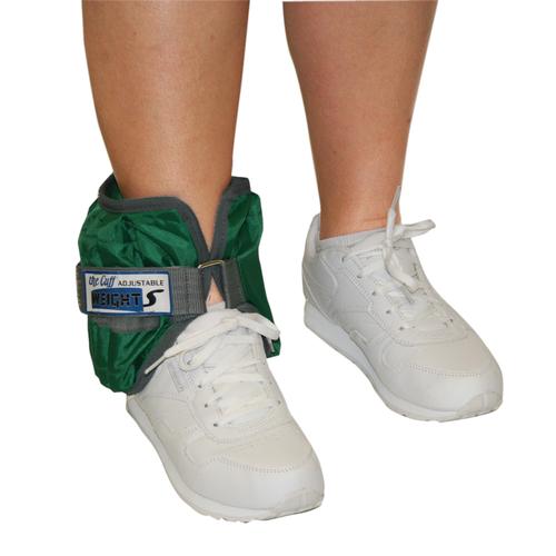 The Adjustable Cuff ankle weight - 5 lb (10 x 0.5 lb inserts), green | Alternative aux haltères, 1021293, Poids, haltères, lestages