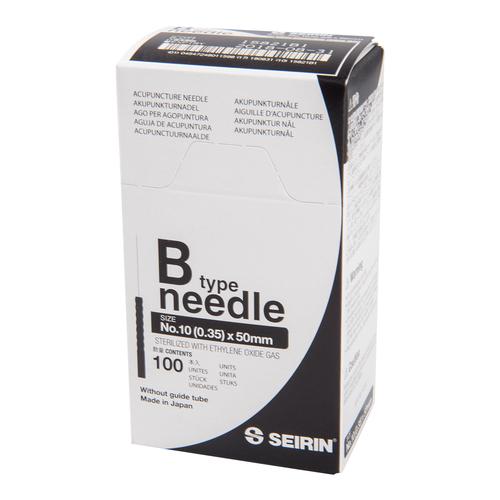 SEIRIN  ® type B – 0,35 x 50mm, noir, 100 aiguilles par boîte., 1017654 [S-B3550], Aiguilles d’acupuncture SEIRIN