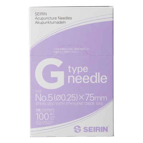 SEIRIN® type G – 0,25 x 75 mm, violet, 100 aiguilles par boîte, 1022380 [S-G2575], Silicone-Coated Acupuncture Needles