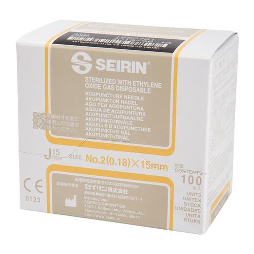 SEIRIN ® type J – incomparablement douces; Diamétre 0,18 mm Longuer 15 mm, jaune, 1017320 [S-J1815], Aiguilles d’acupuncture SEIRIN