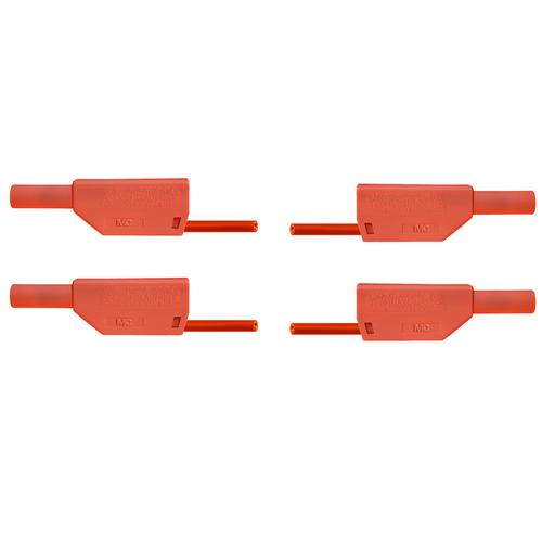 Paire de cordons, 75 cm, rouge, 1017716 [U13817], Cordons de laboratoire