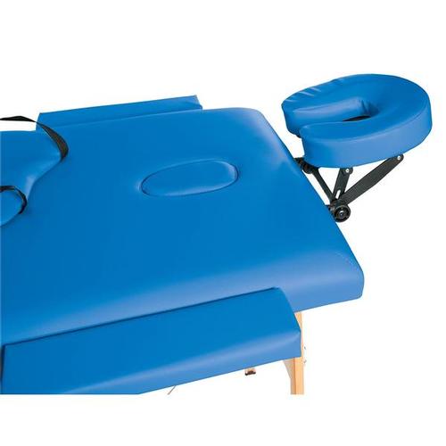 Table de massage Physio en bois avec têtière, sellerie 5 cm - bleu marine, 1013724 [W60601B], Tables et chaises de massage
