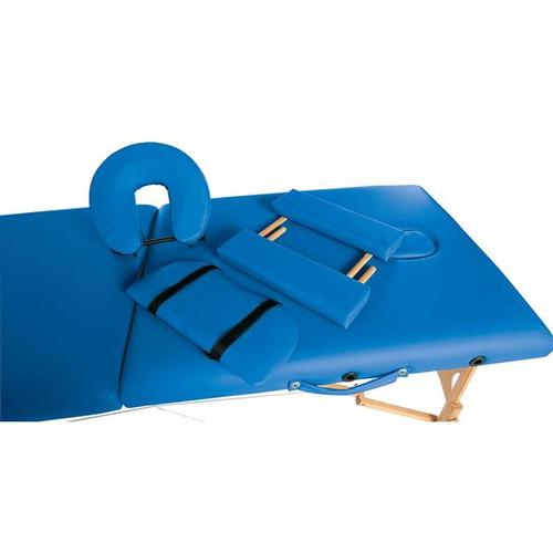 Table de massage Physio en bois avec têtière, sellerie 5 cm - bleu marine, 1013724 [W60601B], Tables et chaises de massage