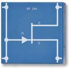 Transistor FET BF 244, P4W50, 1012978 [U333086], Système d’éléments enfichables